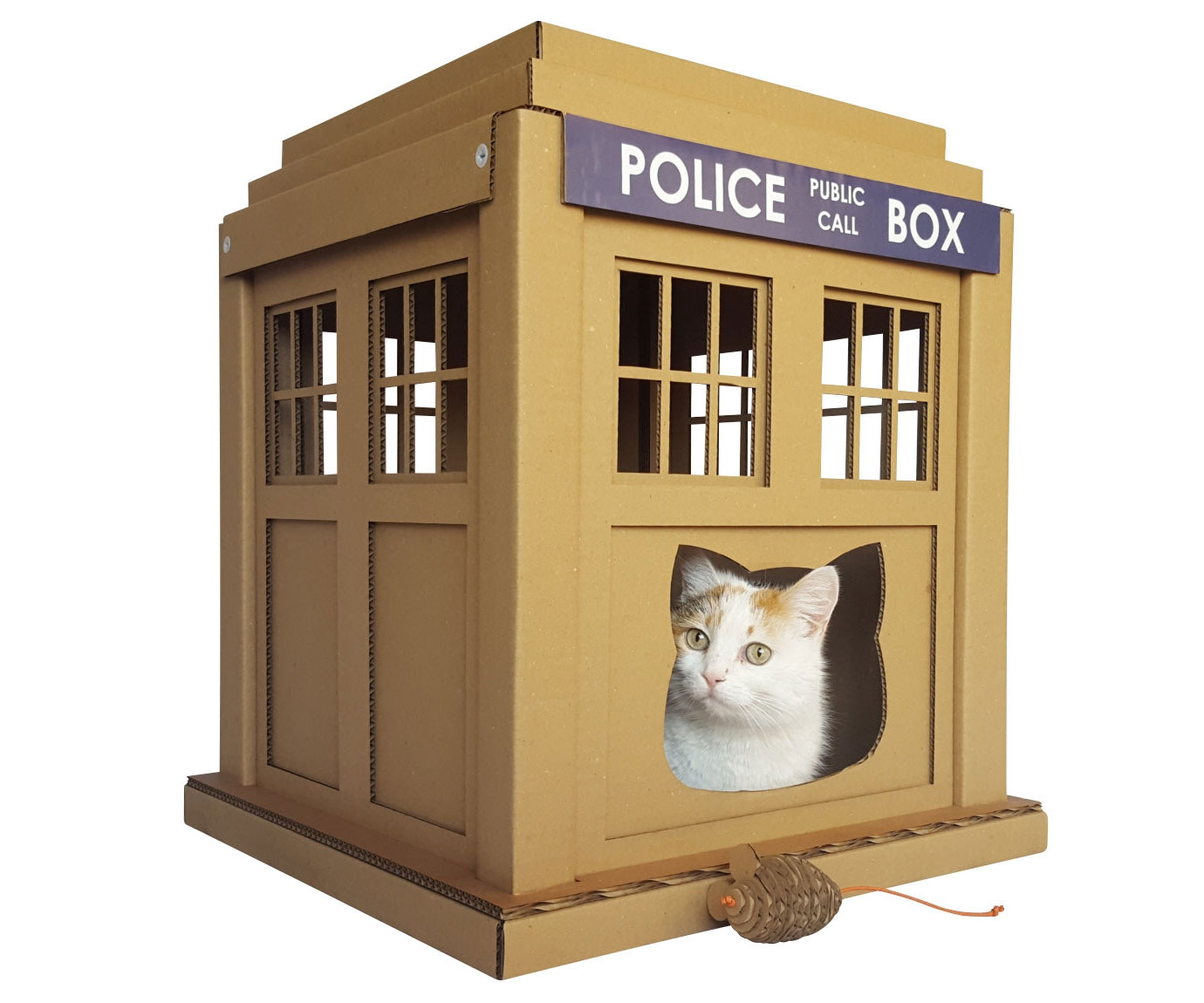 Doctor Who Tardis Cardboard Cat House