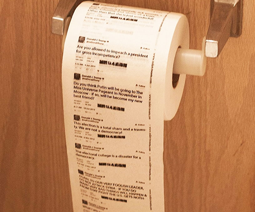 Donald Trump Tweets Toilet Paper 2