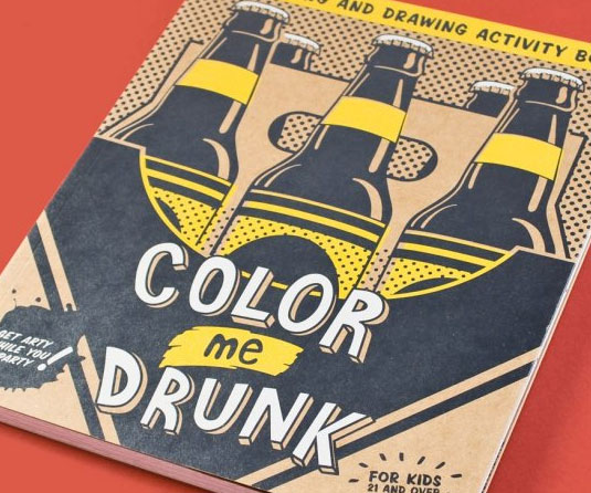 Drinking And Drawing Coloring Book