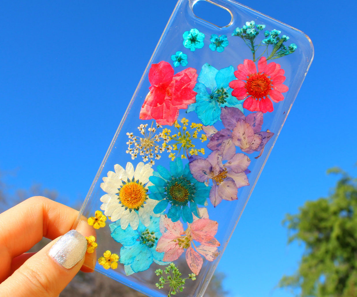 Dry Pressed Flowers iPhone Case