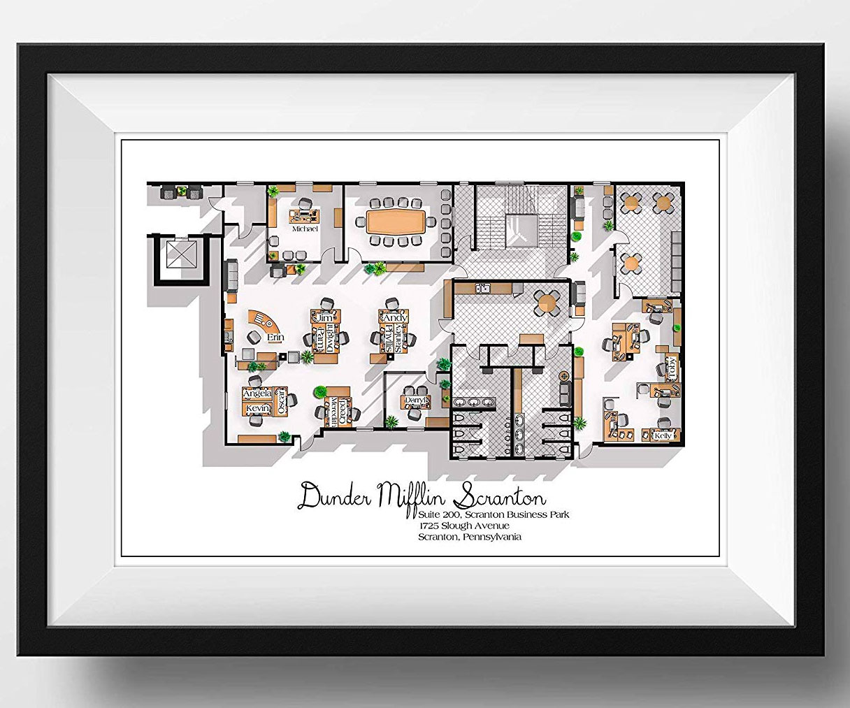 Dunder Mifflin Office Floor Plan Print