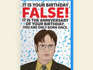 Dwight Schrute Birthday Anniversary Card | Million Dollar Gift Ideas