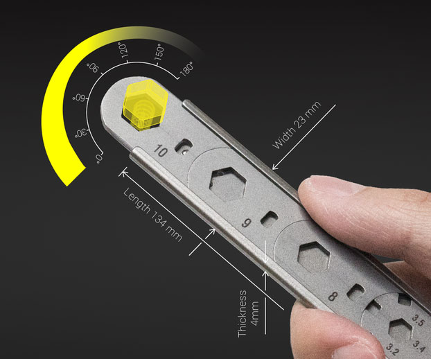 Easy-Cycling Interchangeable Wrench Set