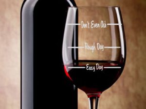 Easy Day/Rough Day Wine Glass | Million Dollar Gift Ideas