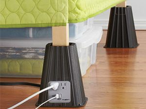 Electrical Outlet Bed Risers | Million Dollar Gift Ideas