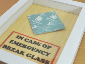 Emergency Condom Glass Container | Million Dollar Gift Ideas