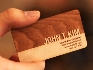 Engraved Wooden Business Cards | Million Dollar Gift Ideas