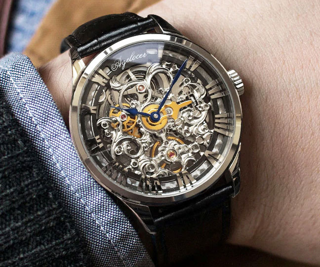 Exposed Gears Skeleton Watches 1