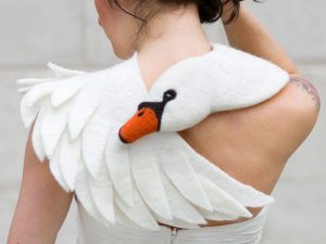 Felted Wool Swan Scarf | Million Dollar Gift Ideas