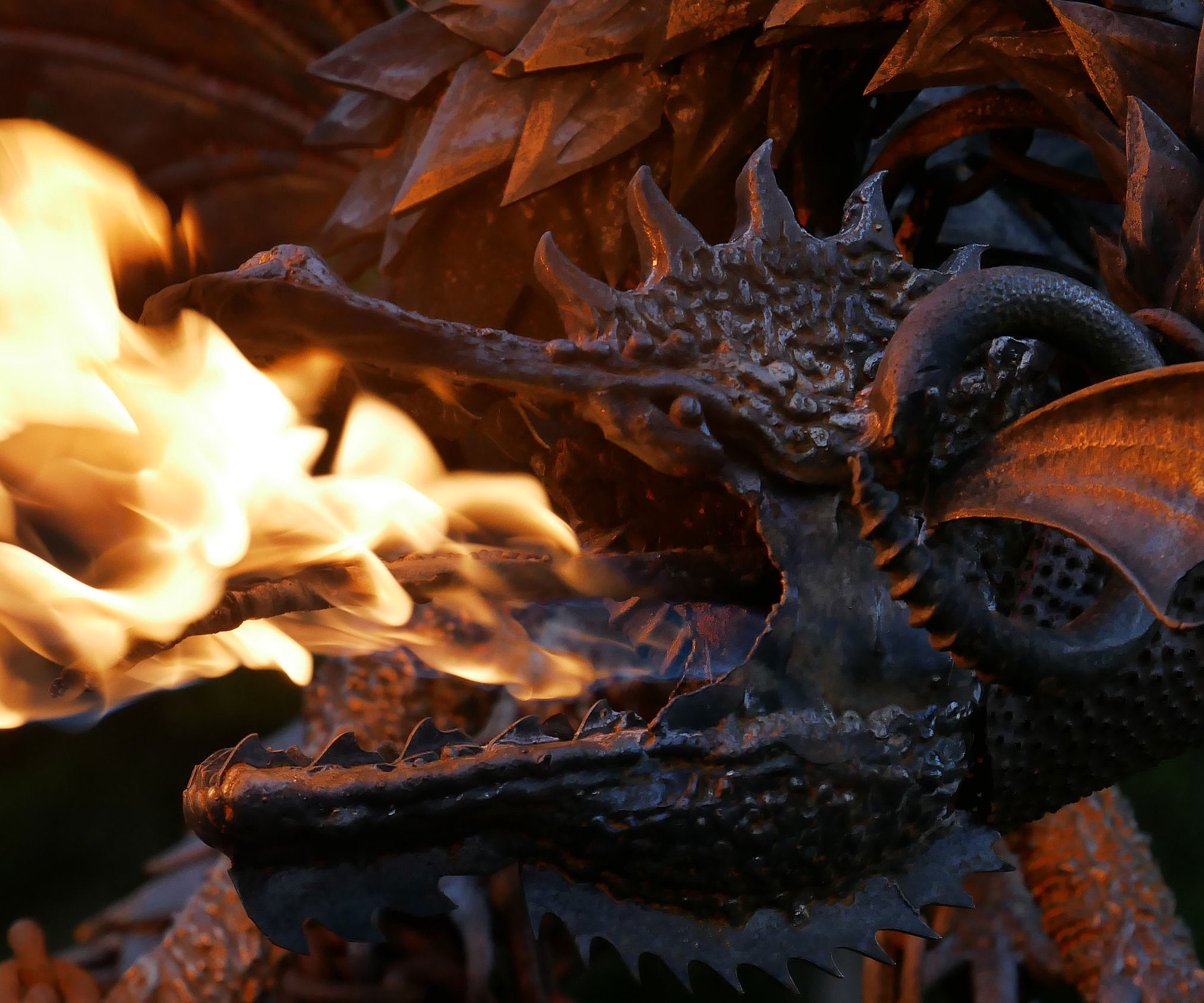 Fire Breathing Dragon Sculpture 1