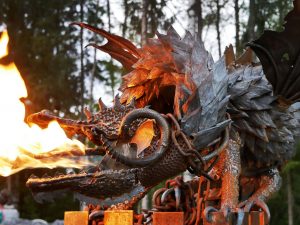 Fire Breathing Dragon Sculpture | Million Dollar Gift Ideas