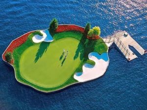 Floating Island Golf Course | Million Dollar Gift Ideas