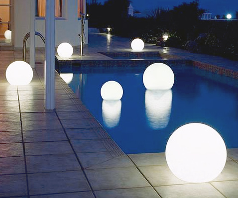 Floating Light Up Globes