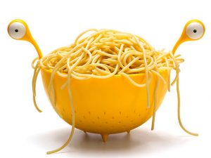 Flying Spaghetti Monster Colander 1