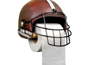 Football Helmet Toilet Paper Holder | Million Dollar Gift Ideas