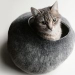 Fuzzy Bubble Cat Bed 1