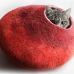 Fuzzy Bubble Cat Bed