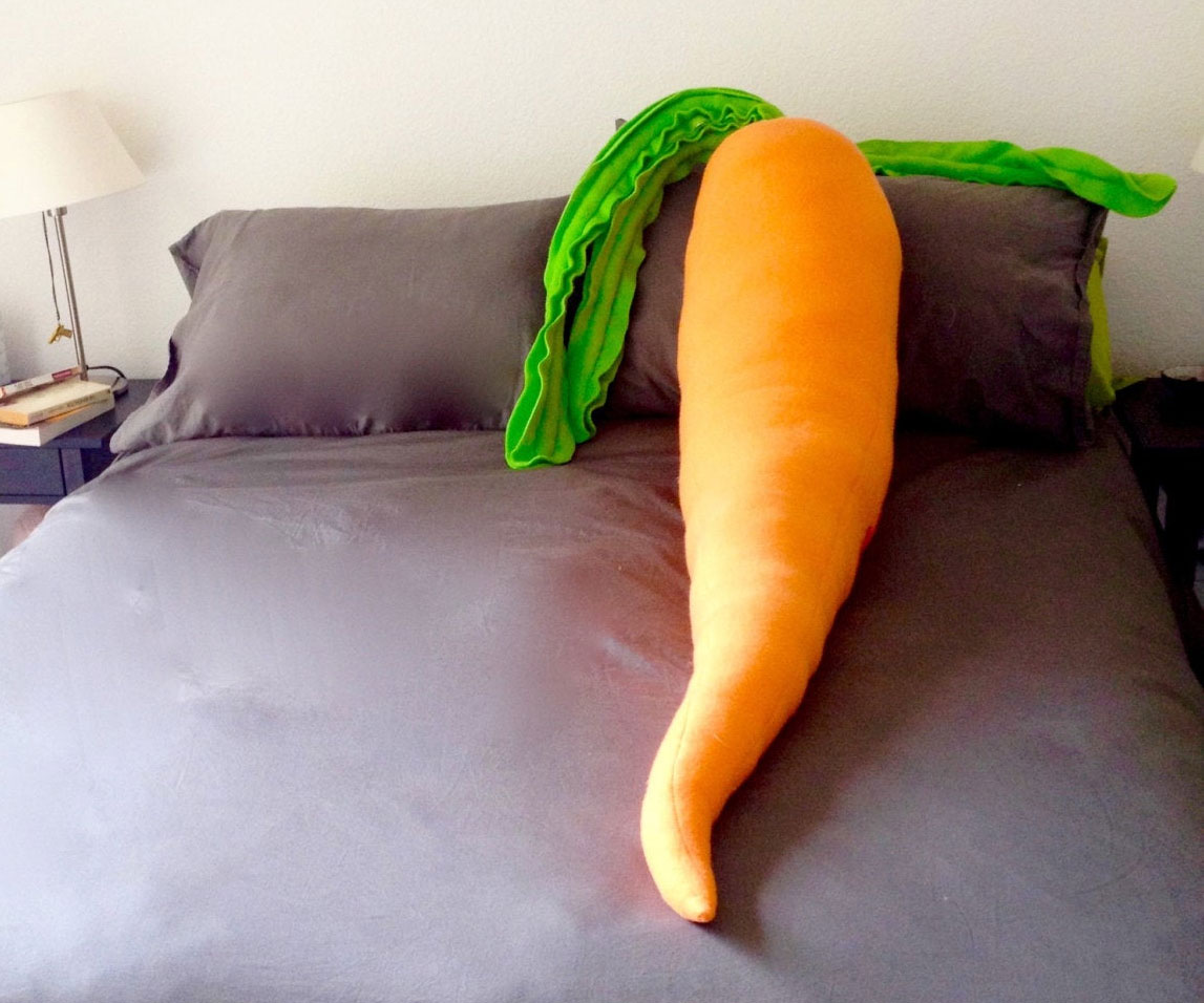 Giant Carrot Body Pillow 1