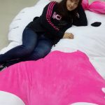 Giant Hello Kitty Pillow Bed 1