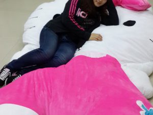 Giant Hello Kitty Pillow Bed 1