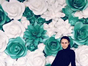 Giant Paper Flowers Backdrop 1