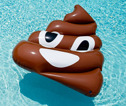Giant Poop Emoji Pool Float