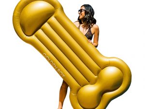 Gold Penis Pool Float | Million Dollar Gift Ideas