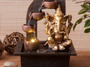 Golden Ganesh Indoor Water Fountain | Million Dollar Gift Ideas