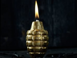 Grenade Oil Lamp 1