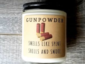 Gunpowder Scented Soy Candle | Million Dollar Gift Ideas
