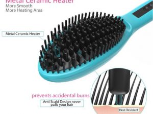 Hair Straightening Heater Brush 1