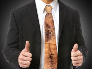 Hairy Chest Tie | Million Dollar Gift Ideas