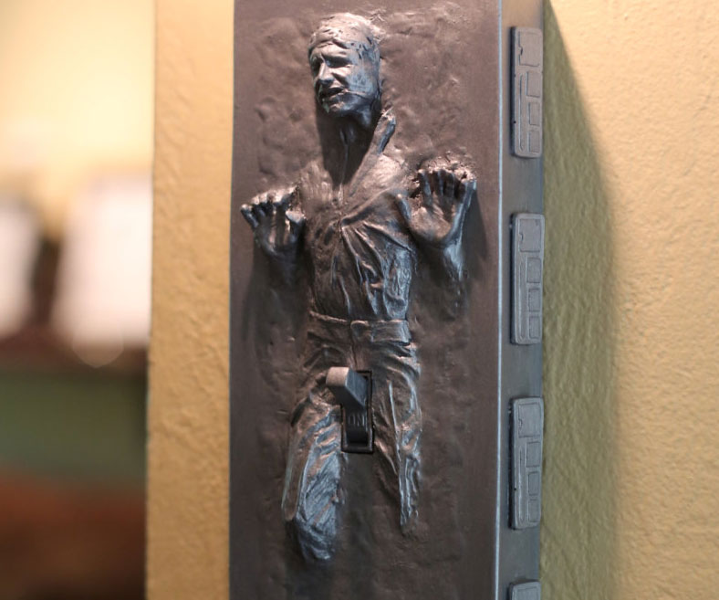 Han Solo Frozen Light Switch Cover