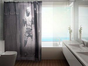 Han Solo In Carbonite Shower Curtain | Million Dollar Gift Ideas
