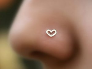Heart Nose Stud 1