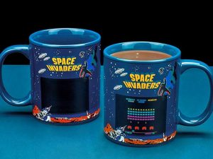 Heat Reactive Space Invaders Coffee Mug | Million Dollar Gift Ideas