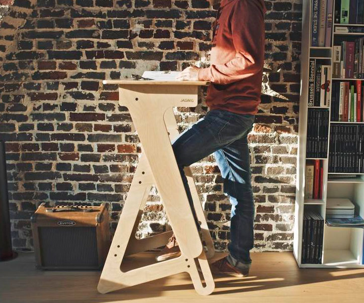 Height Adjustable Wood Standing Desk