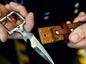 Hidden Belt Buckle Knife | Million Dollar Gift Ideas
