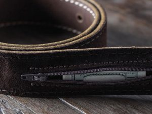 Hidden Pocket Leather Belt | Million Dollar Gift Ideas
