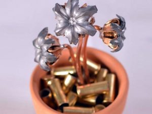 Hollow Point Bullets Flower Pot | Million Dollar Gift Ideas