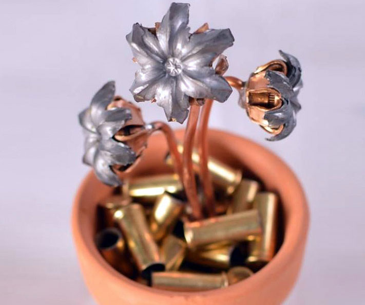 Hollow Point Bullets Flower Pot