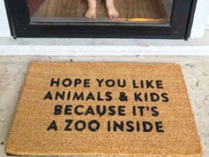 Hope You Like Kids And Animals Doormat | Million Dollar Gift Ideas