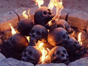 Human Skull Fireplace Logs | Million Dollar Gift Ideas