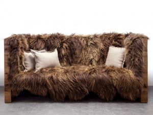 Icelandic Wool Chewbacca Sofa | Million Dollar Gift Ideas