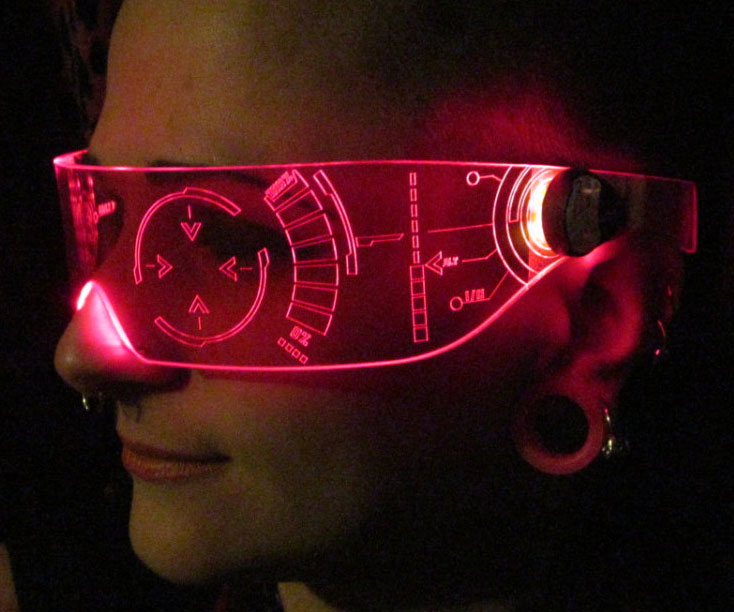 Illuminated Cyber Visors