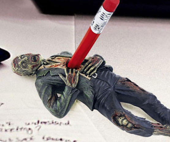 Impaled Zombie Pen Holder