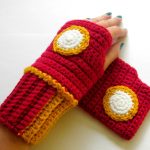 Iron Man Crochet Wristwarmers 1