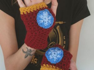 Iron Man Crocheted Hand Warmers | Million Dollar Gift Ideas