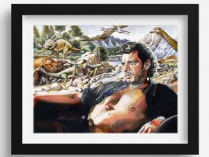 Jurassic Park Jeff Goldblum Painting | Million Dollar Gift Ideas
