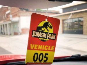 Jurassic Park Pass Air Freshener | Million Dollar Gift Ideas